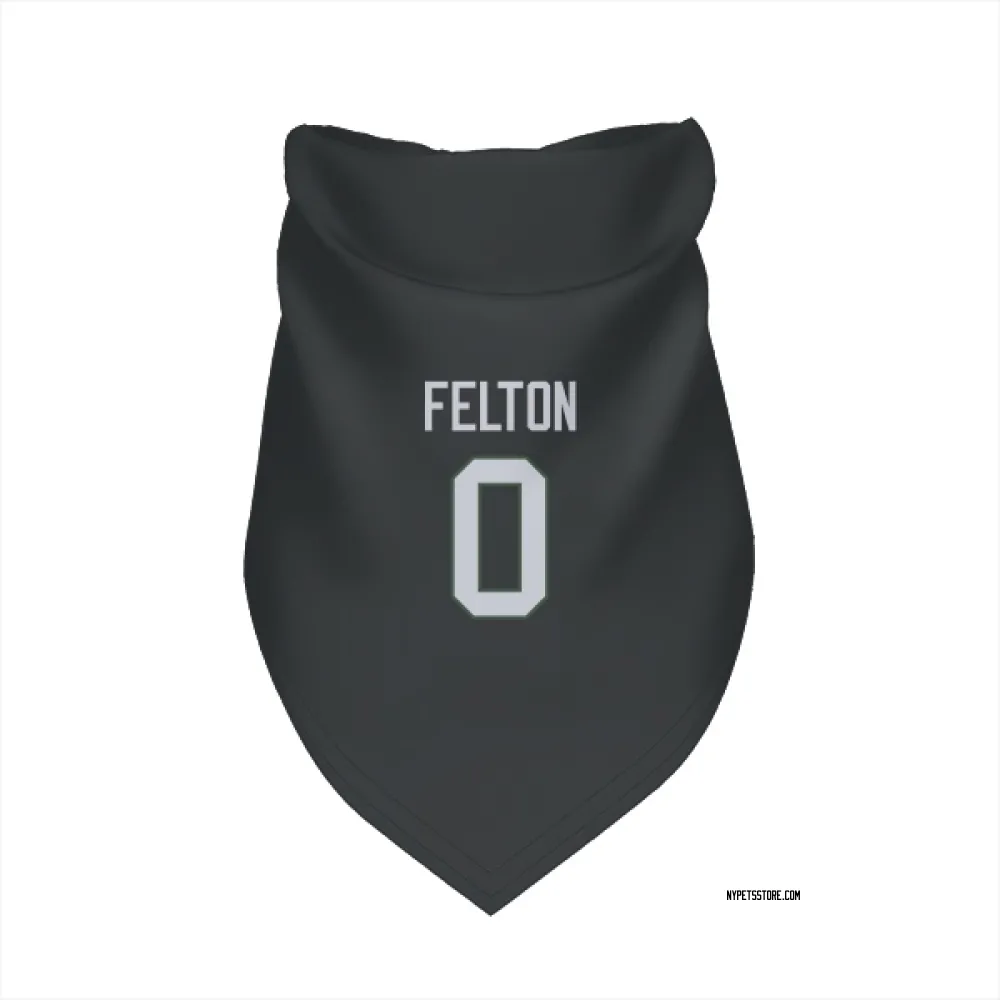 New York Jets Da'Quan Felton Black Pet Bandana for Dog & Cat