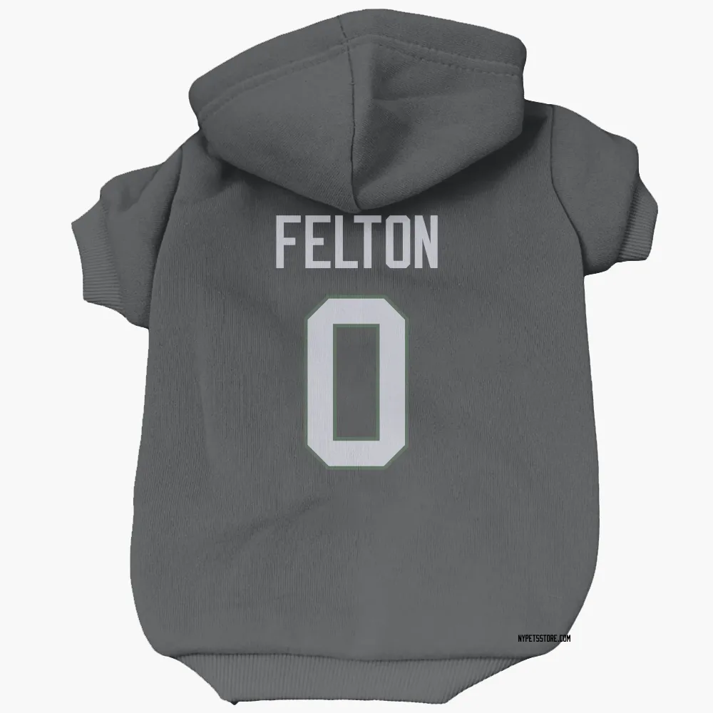 New York Jets Da'Quan Felton Black Pet Hoodie for Dog & Cat