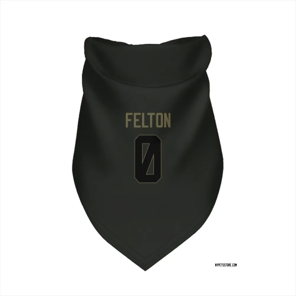 New York Jets Da'Quan Felton Black Service Pet Bandana for Dog & Cat