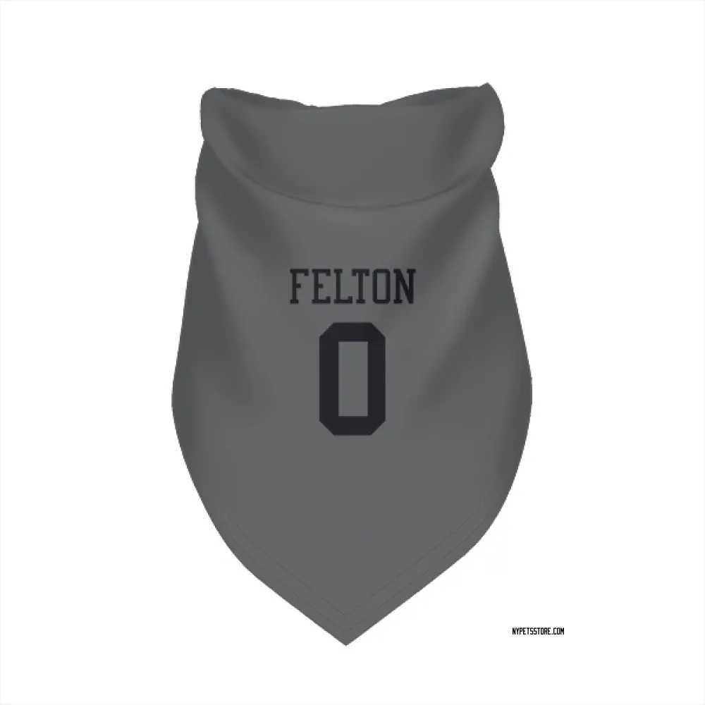 New York Jets Da'Quan Felton charcoal Pet Bandana for Dog & Cat