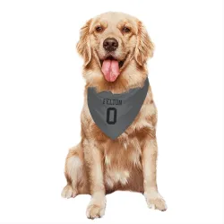 New York Jets Da'Quan Felton charcoal Pet Bandana for Dog & Cat