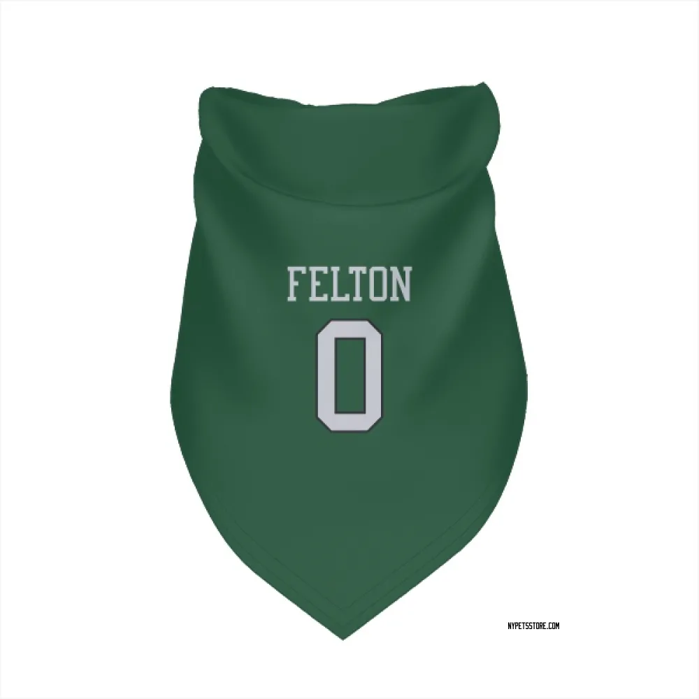 New York Jets Da'Quan Felton Green Pet Bandana for Dog & Cat