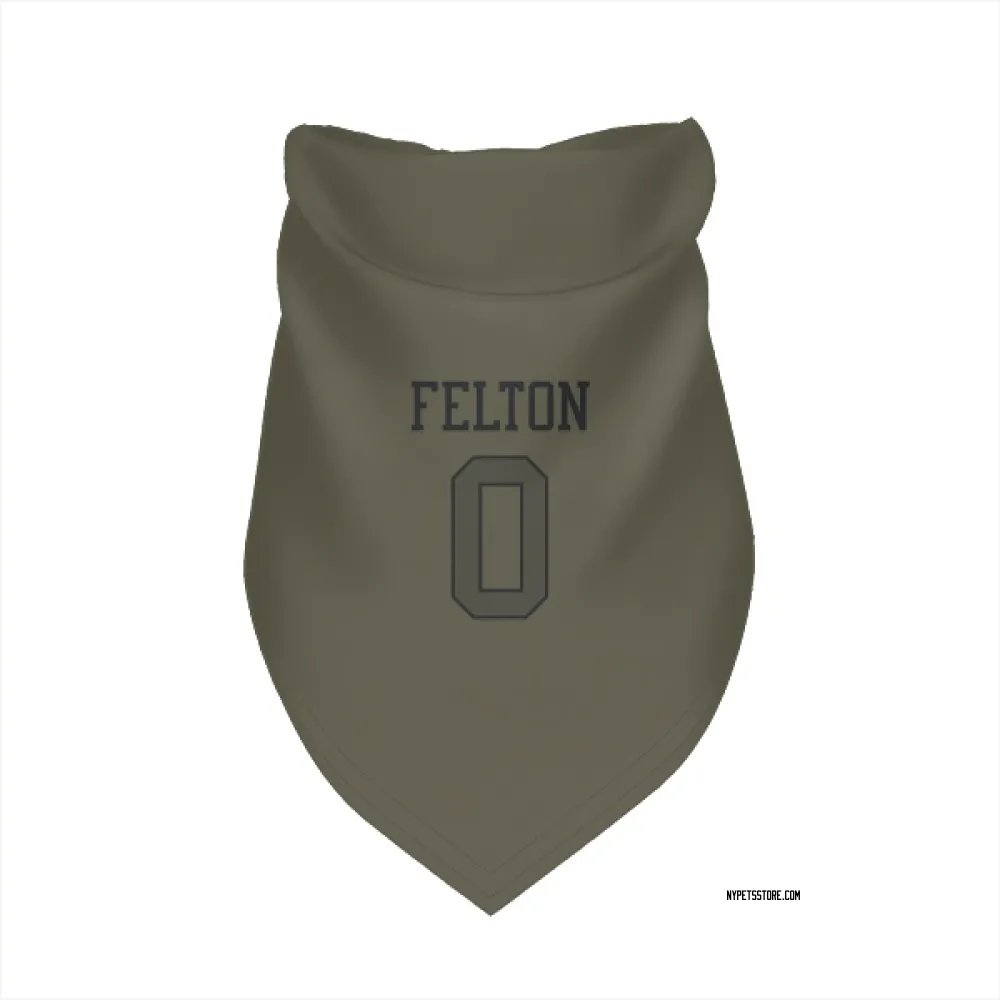 New York Jets Da'Quan Felton Olive Pet Bandana for Dog & Cat