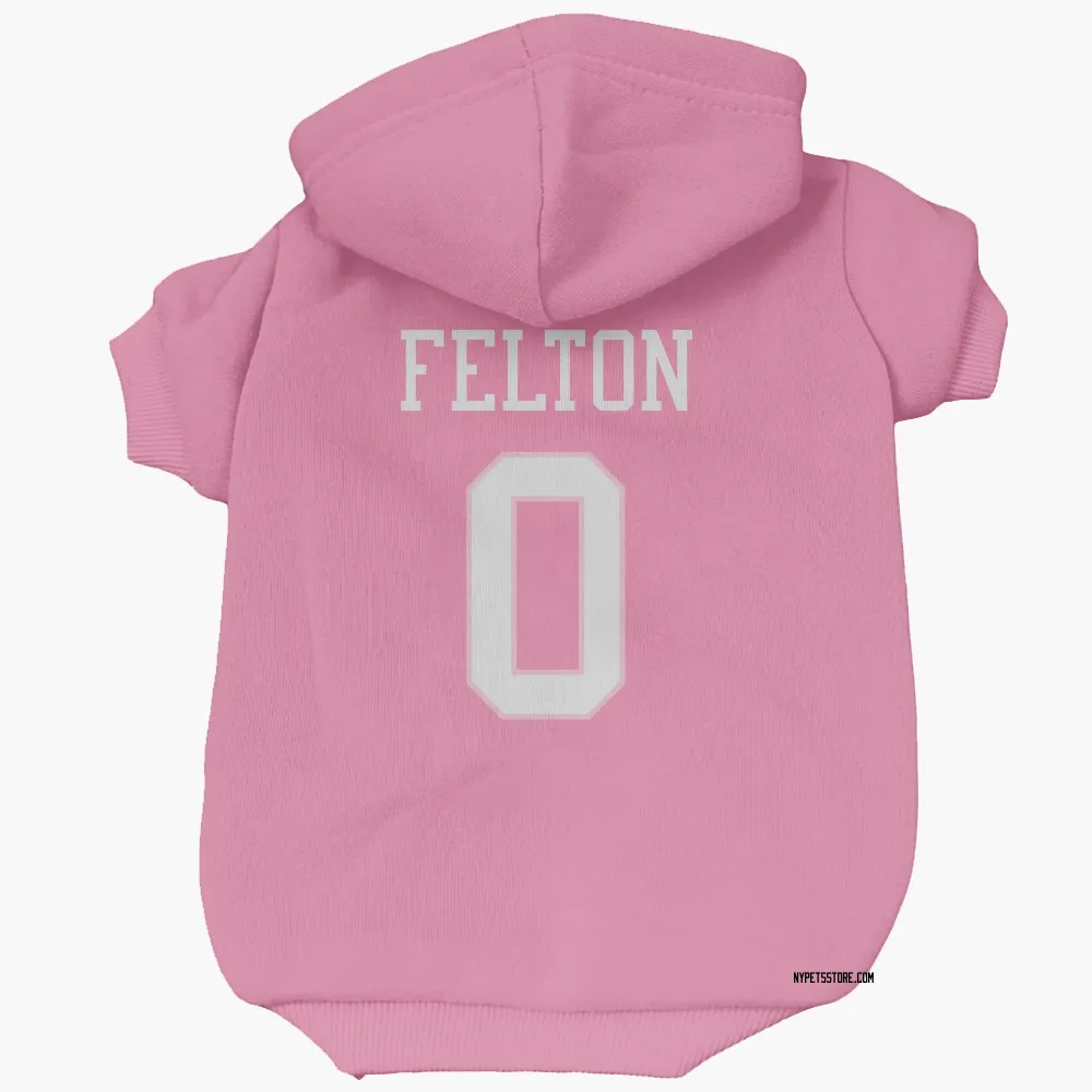 New York Jets Da'Quan Felton Pink Pet Hoodie for Dog & Cat