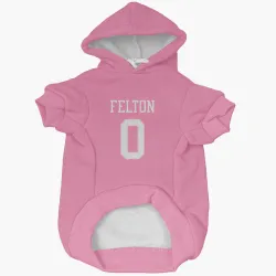 New York Jets Da'Quan Felton Pink Pet Hoodie for Dog & Cat