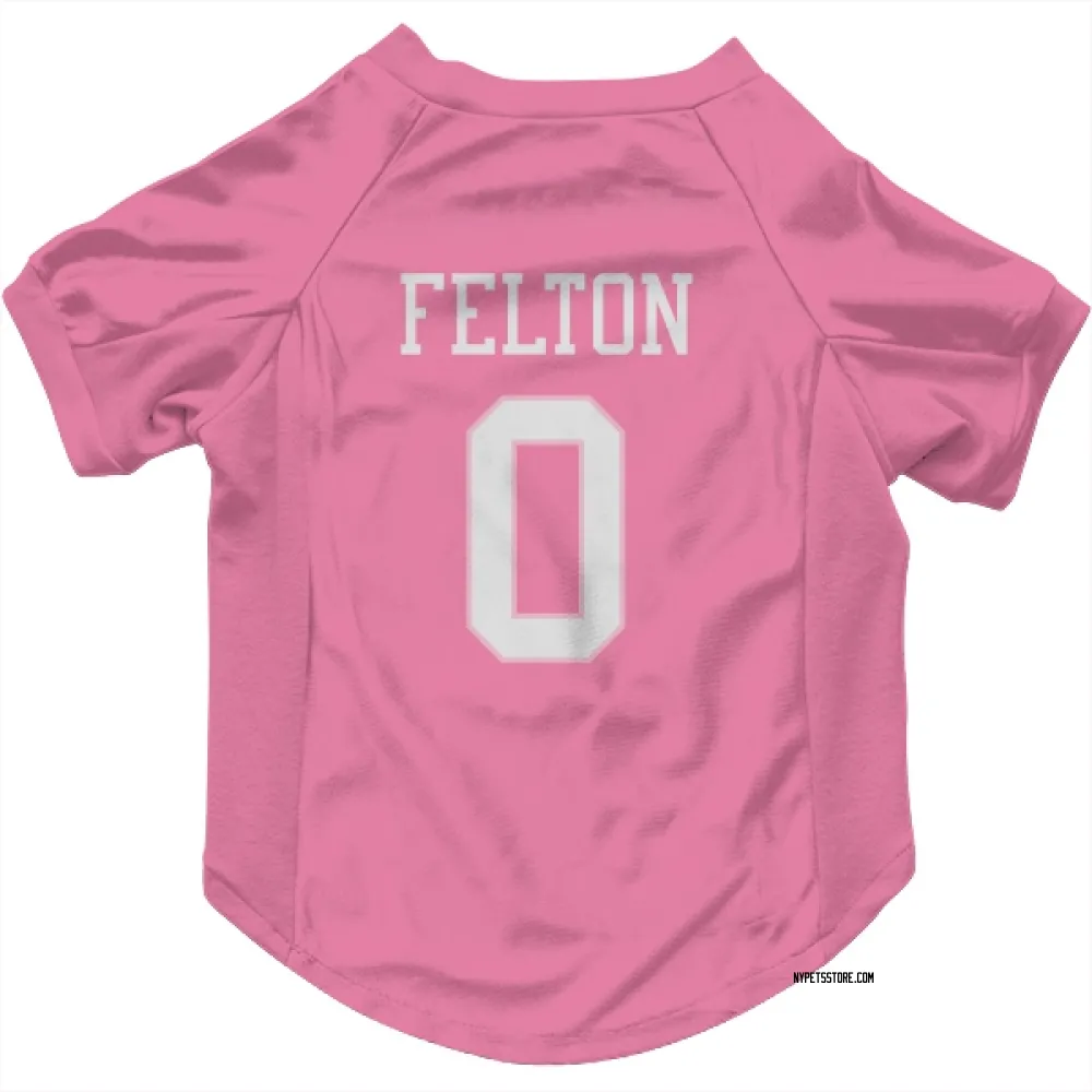 New York Jets Da'Quan Felton Pink Pet Jersey for Dog & Cat