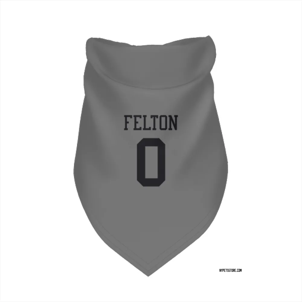 New York Jets Da'Quan Felton Silver Pet Bandana for Dog & Cat