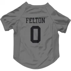 New York Jets Da'Quan Felton Silver Pet Jersey for Dog & Cat