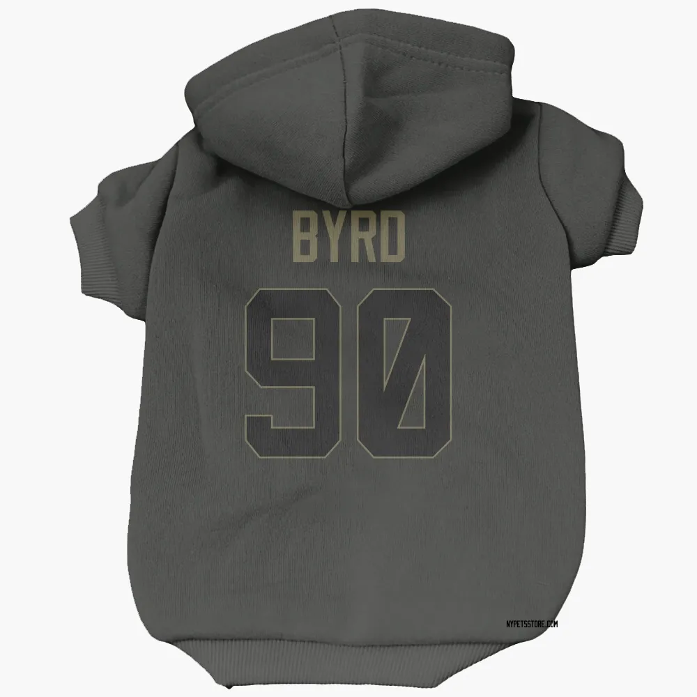 New York Jets Dennis Byrd Black Service Pet Hoodie for Dog & Cat