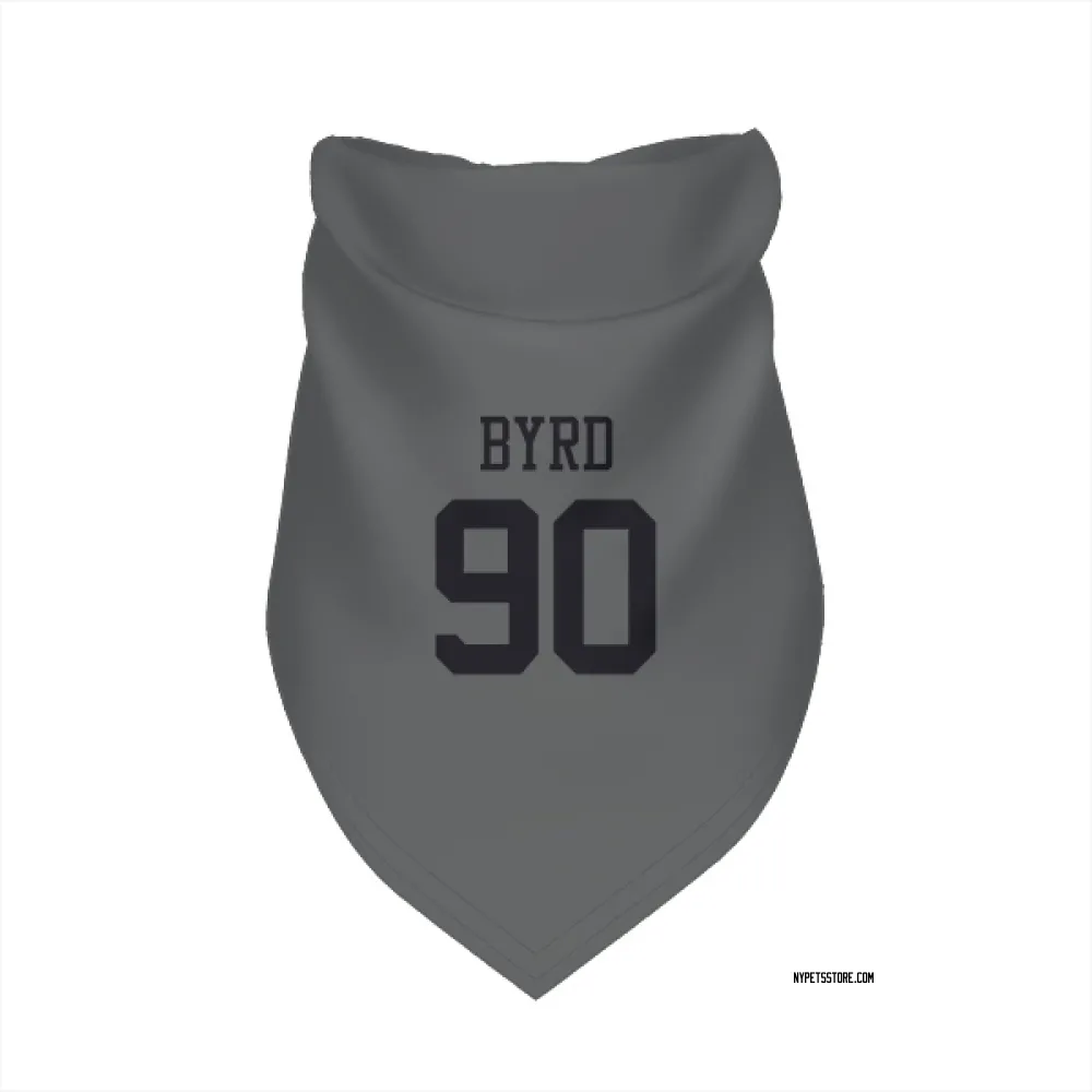 New York Jets Dennis Byrd charcoal Pet Bandana for Dog & Cat
