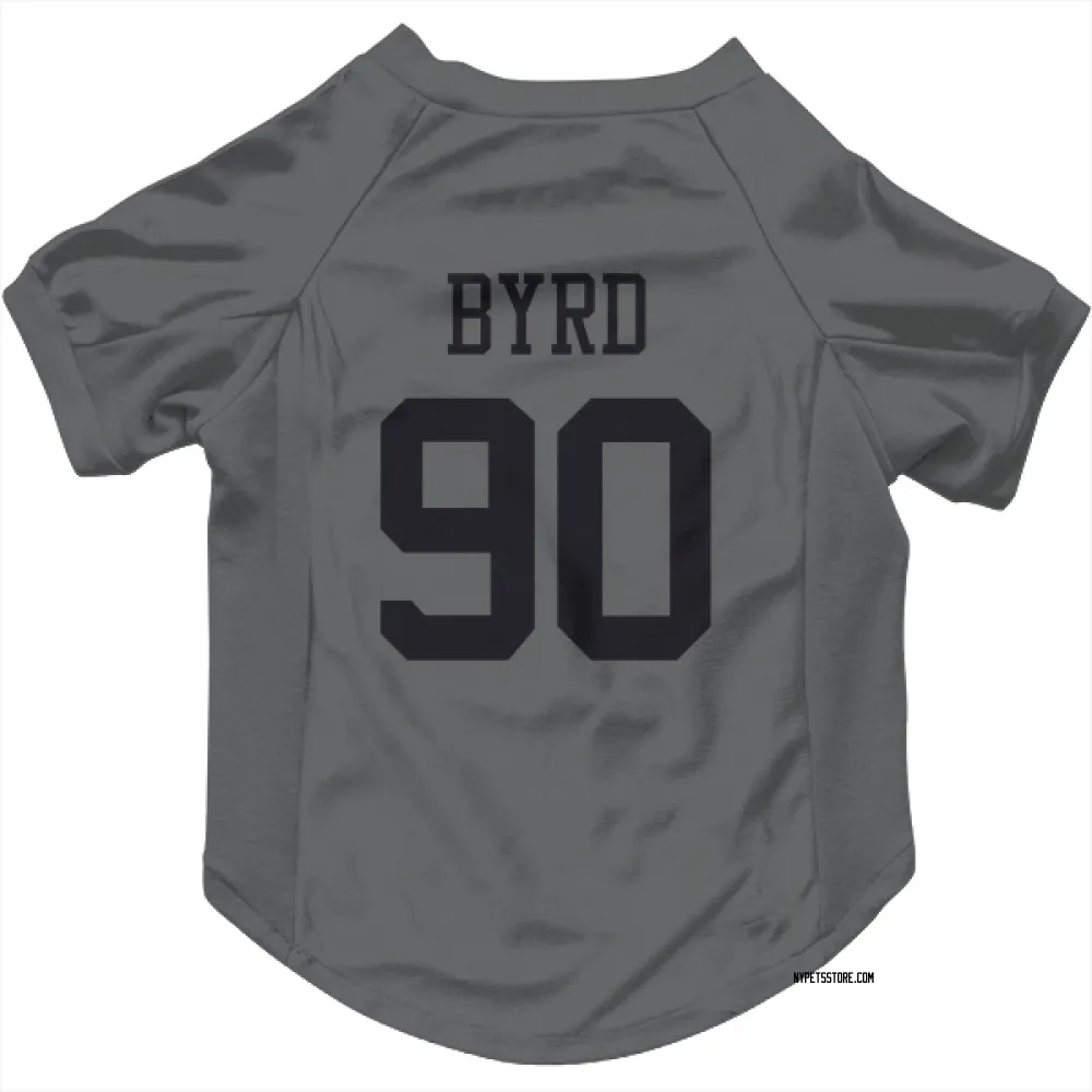 New York Jets Dennis Byrd charcoal Pet Jersey for Dog & Cat