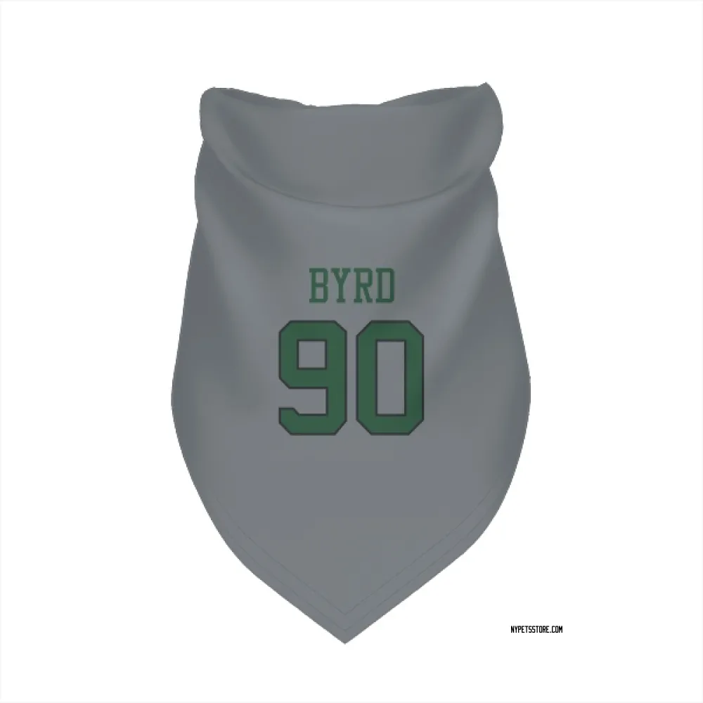 New York Jets Dennis Byrd Gray Pet Bandana for Dog & Cat