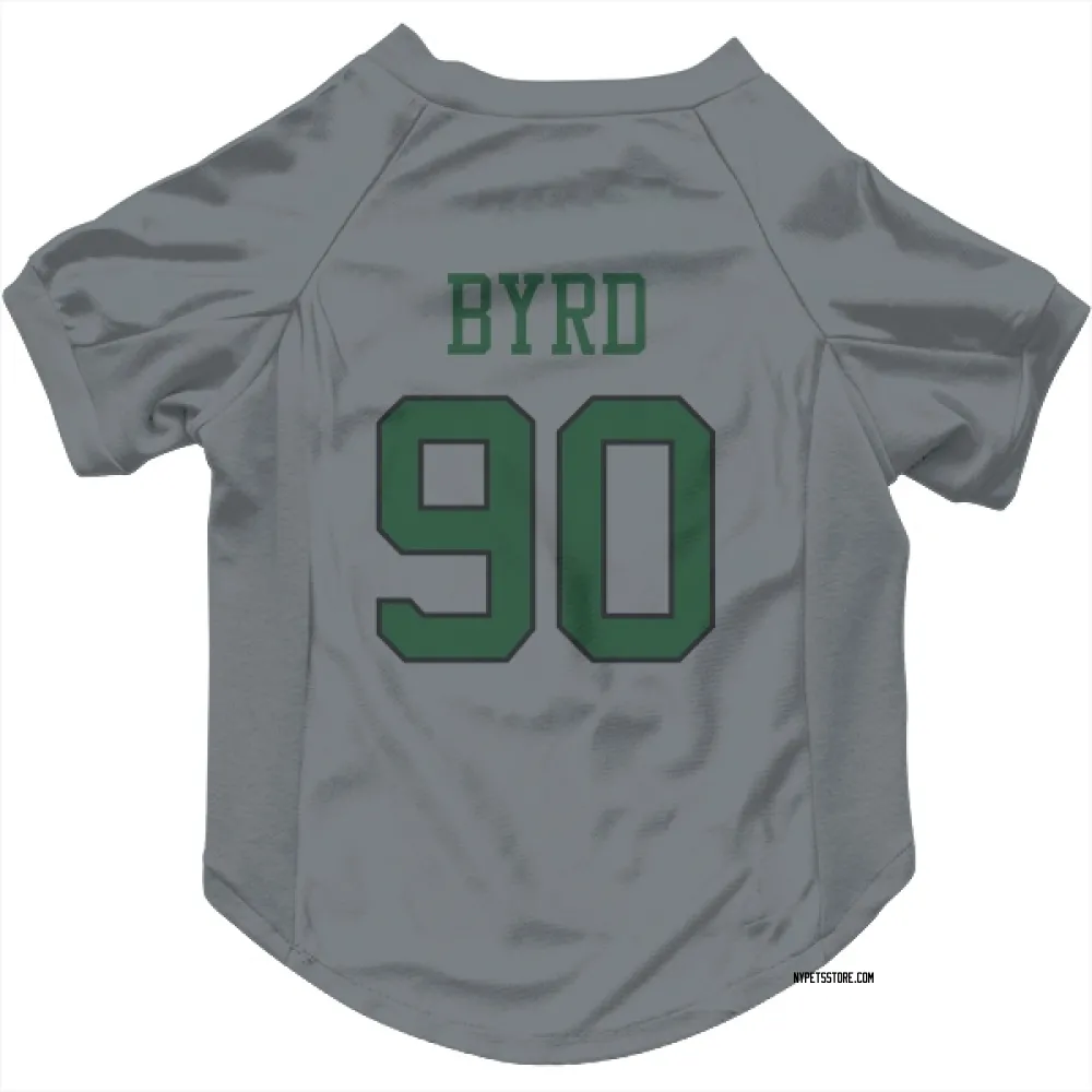 New York Jets Dennis Byrd Gray Pet Jersey for Dog & Cat