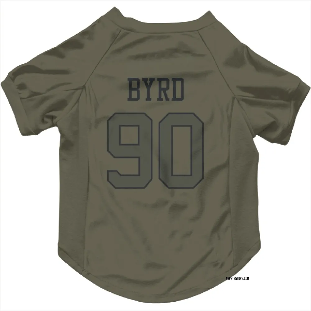New York Jets Dennis Byrd Olive Pet Jersey for Dog & Cat