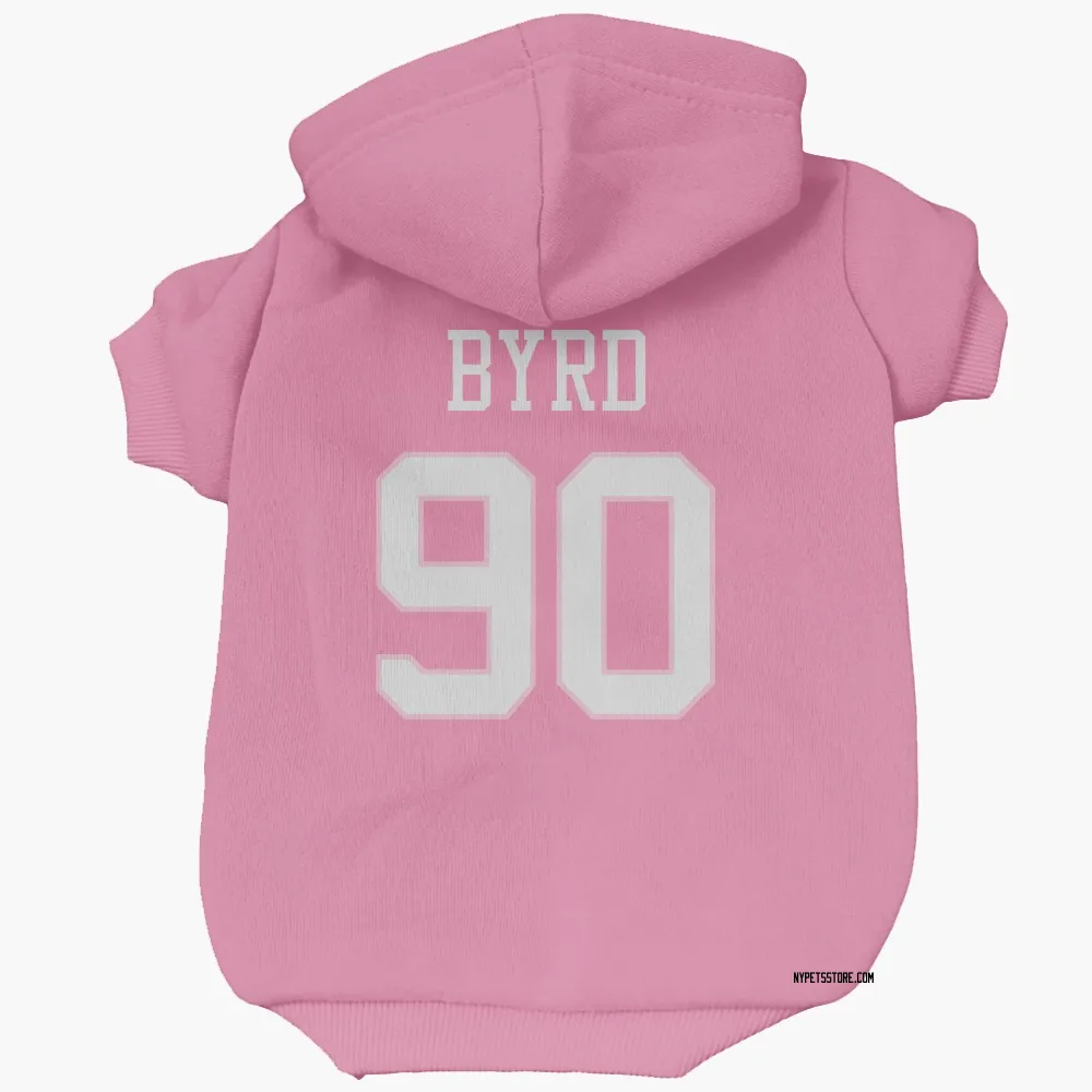 New York Jets Dennis Byrd Pink Pet Hoodie for Dog & Cat