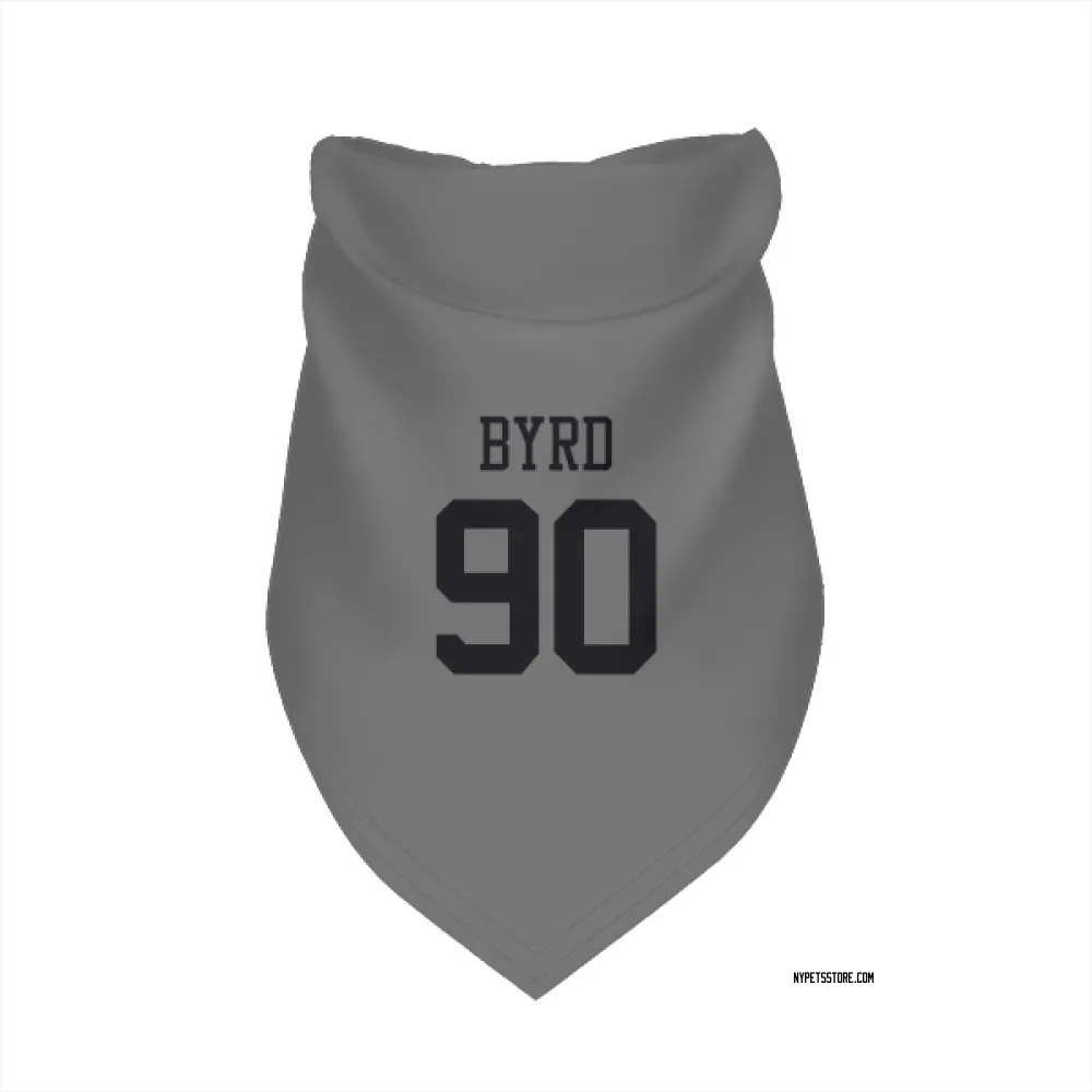 New York Jets Dennis Byrd Silver Pet Bandana for Dog & Cat