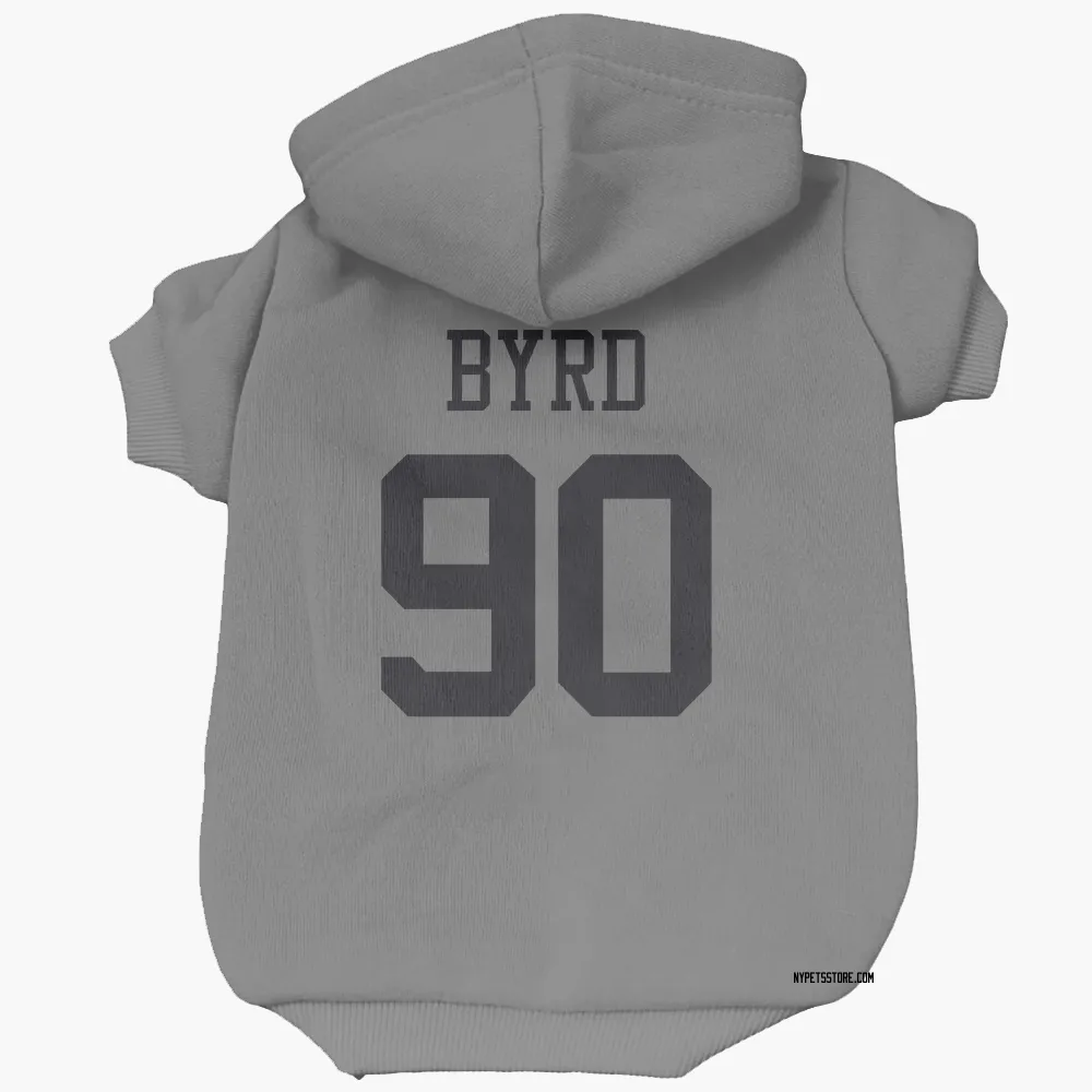 New York Jets Dennis Byrd Silver Pet Hoodie for Dog & Cat