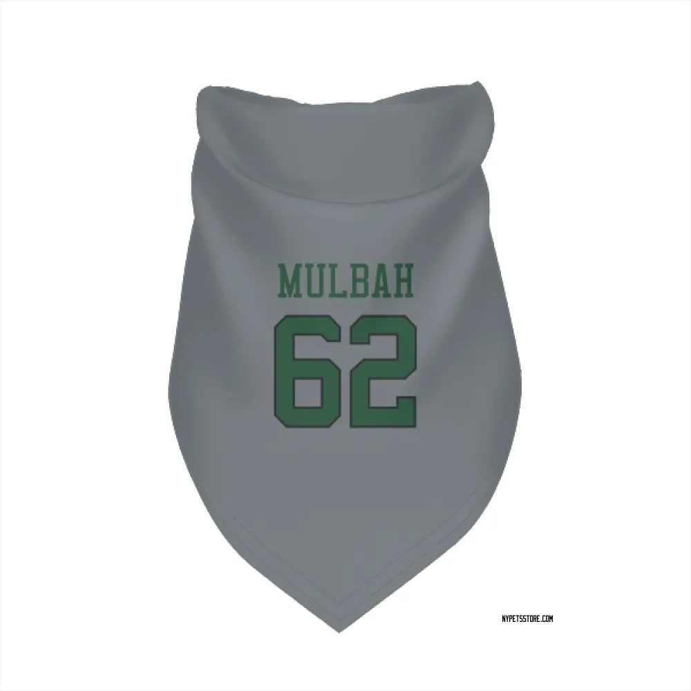 New York Jets Fatorma Mulbah Gray Pet Bandana for Dog & Cat