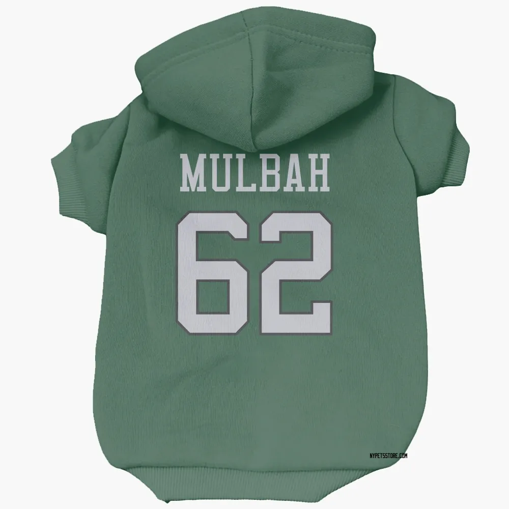 New York Jets Fatorma Mulbah Green Pet Hoodie for Dog & Cat