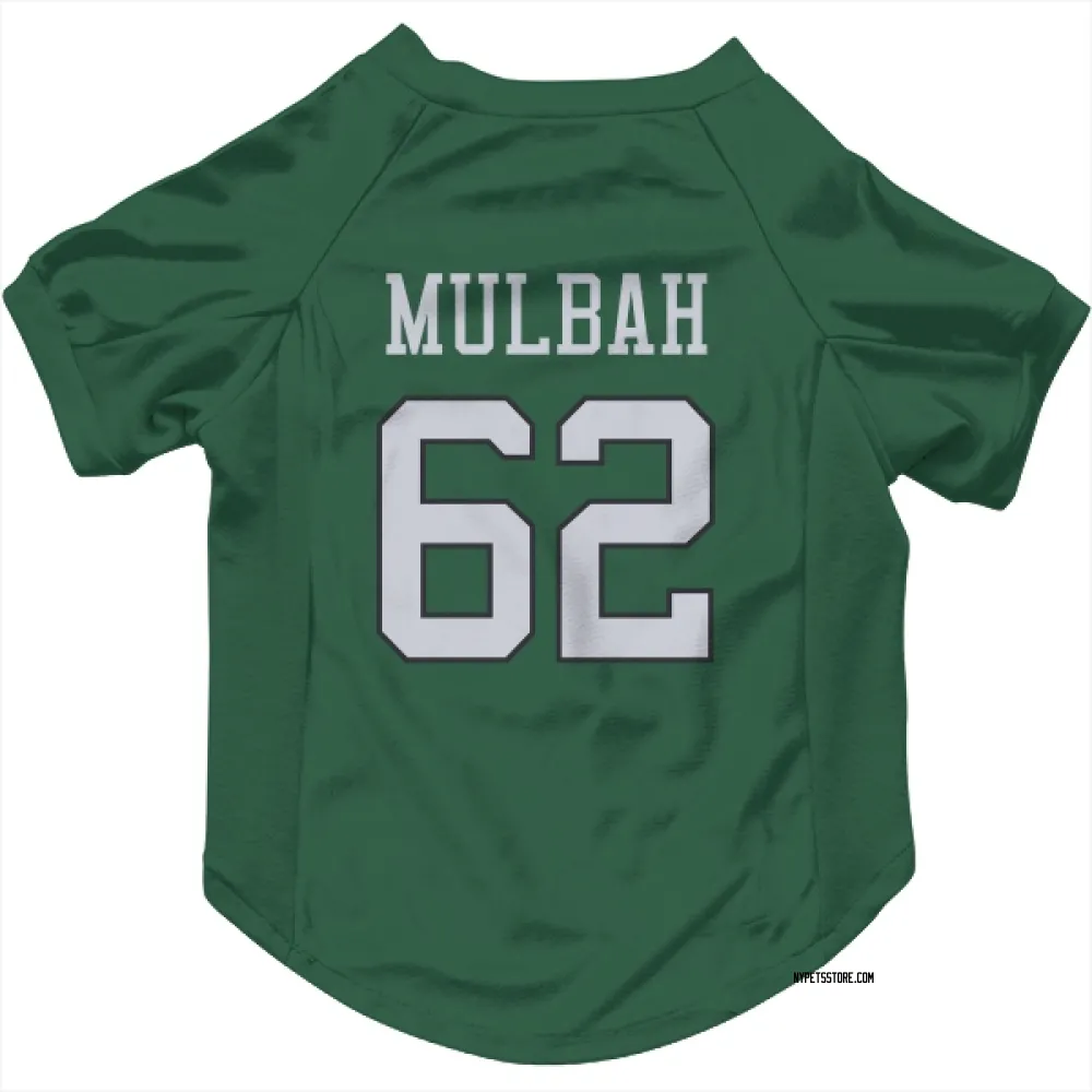 New York Jets Fatorma Mulbah Green Pet Jersey for Dog & Cat