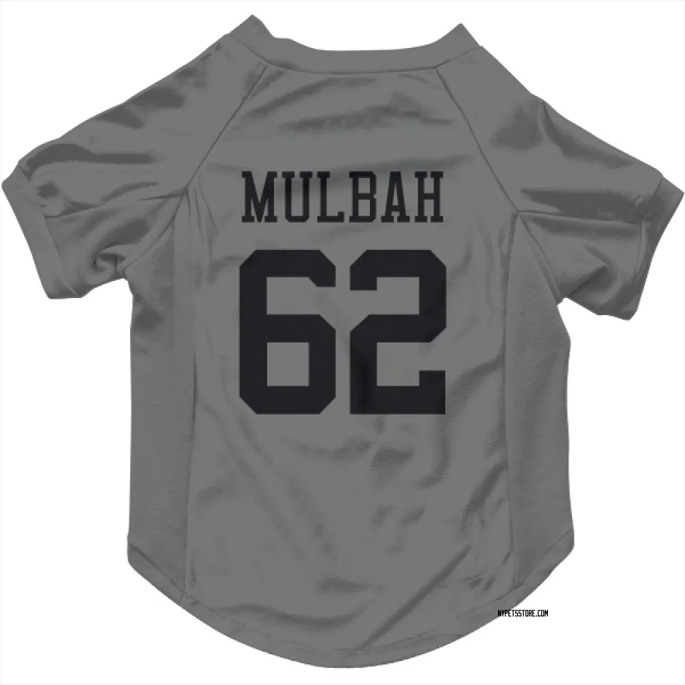New York Jets Fatorma Mulbah Silver Pet Jersey for Dog & Cat