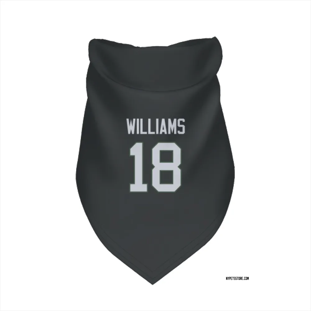 New York Jets Isaiah Williams Black Pet Bandana for Dog & Cat