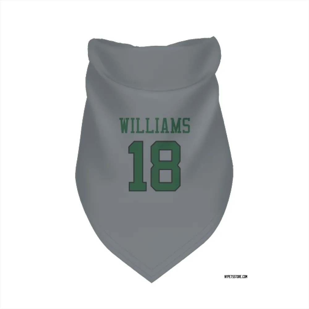 New York Jets Isaiah Williams Gray Pet Bandana for Dog & Cat