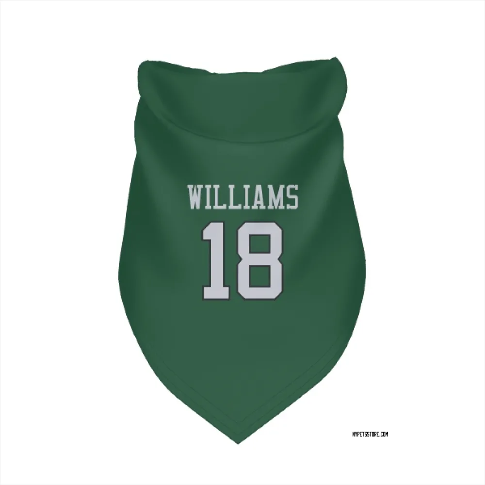 New York Jets Isaiah Williams Green Pet Bandana for Dog & Cat