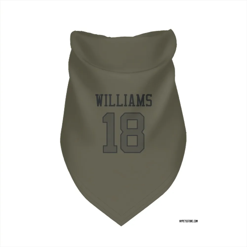 New York Jets Isaiah Williams Olive Pet Bandana for Dog & Cat