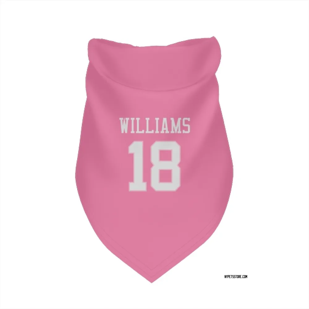 New York Jets Isaiah Williams Pink Pet Bandana for Dog & Cat