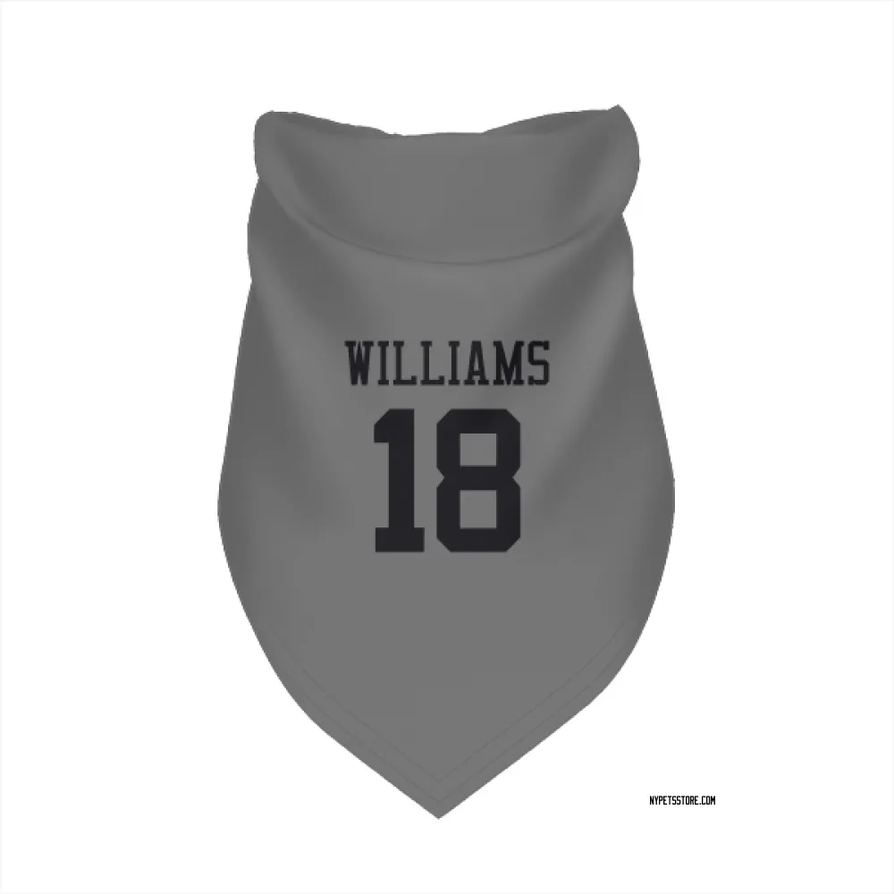 New York Jets Isaiah Williams Silver Pet Bandana for Dog & Cat
