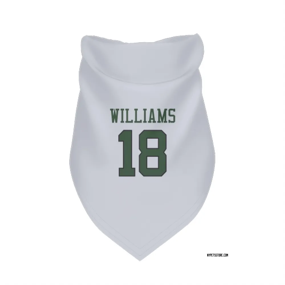 New York Jets Isaiah Williams White Pet Bandana for Dog & Cat