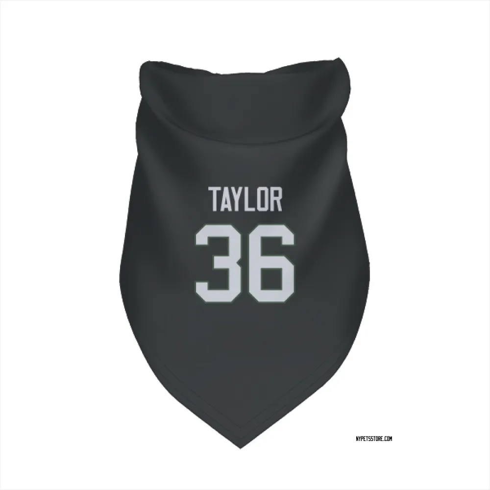 New York Jets Ja'Sir Taylor Black Pet Bandana for Dog & Cat