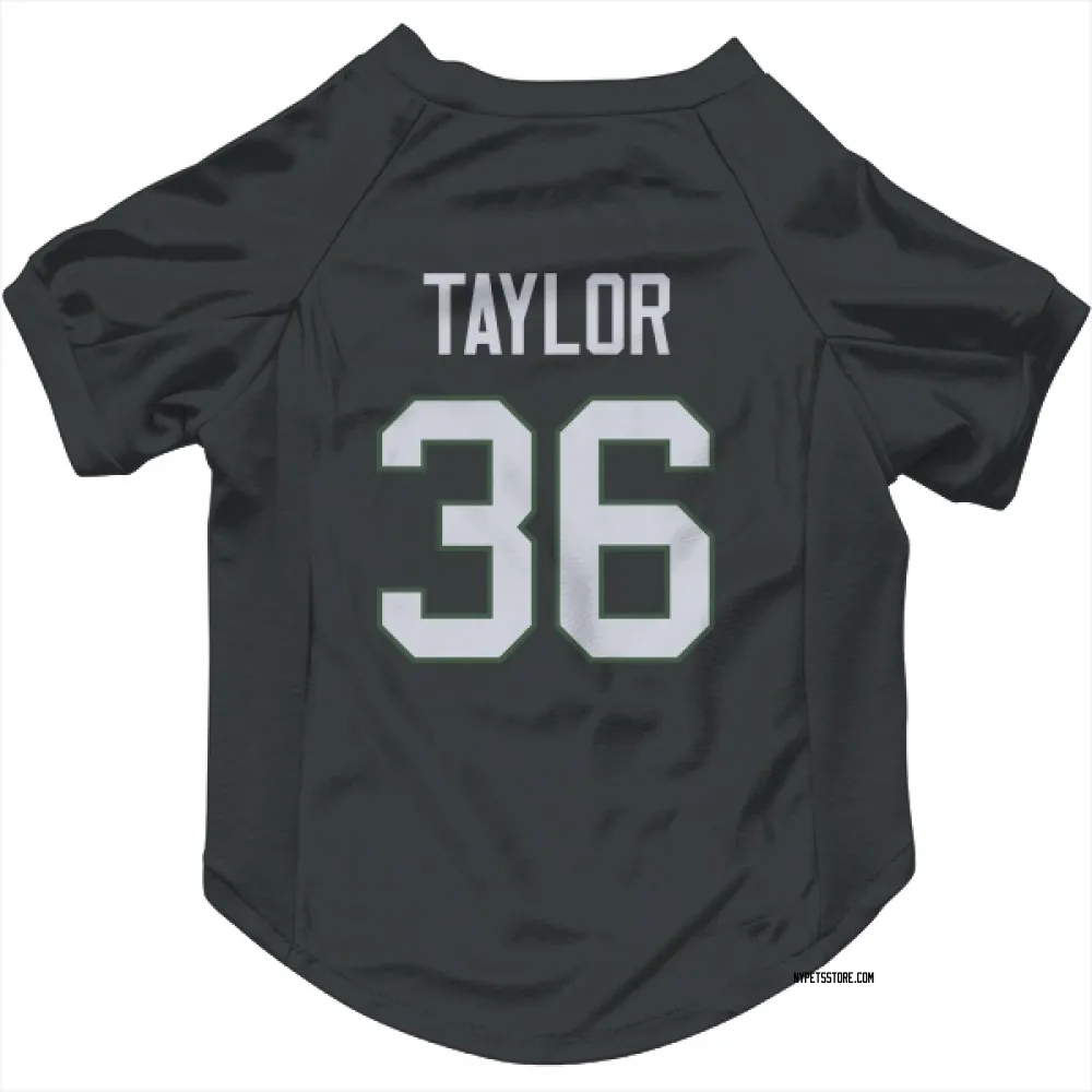 New York Jets Ja'Sir Taylor Black Pet Jersey for Dog & Cat