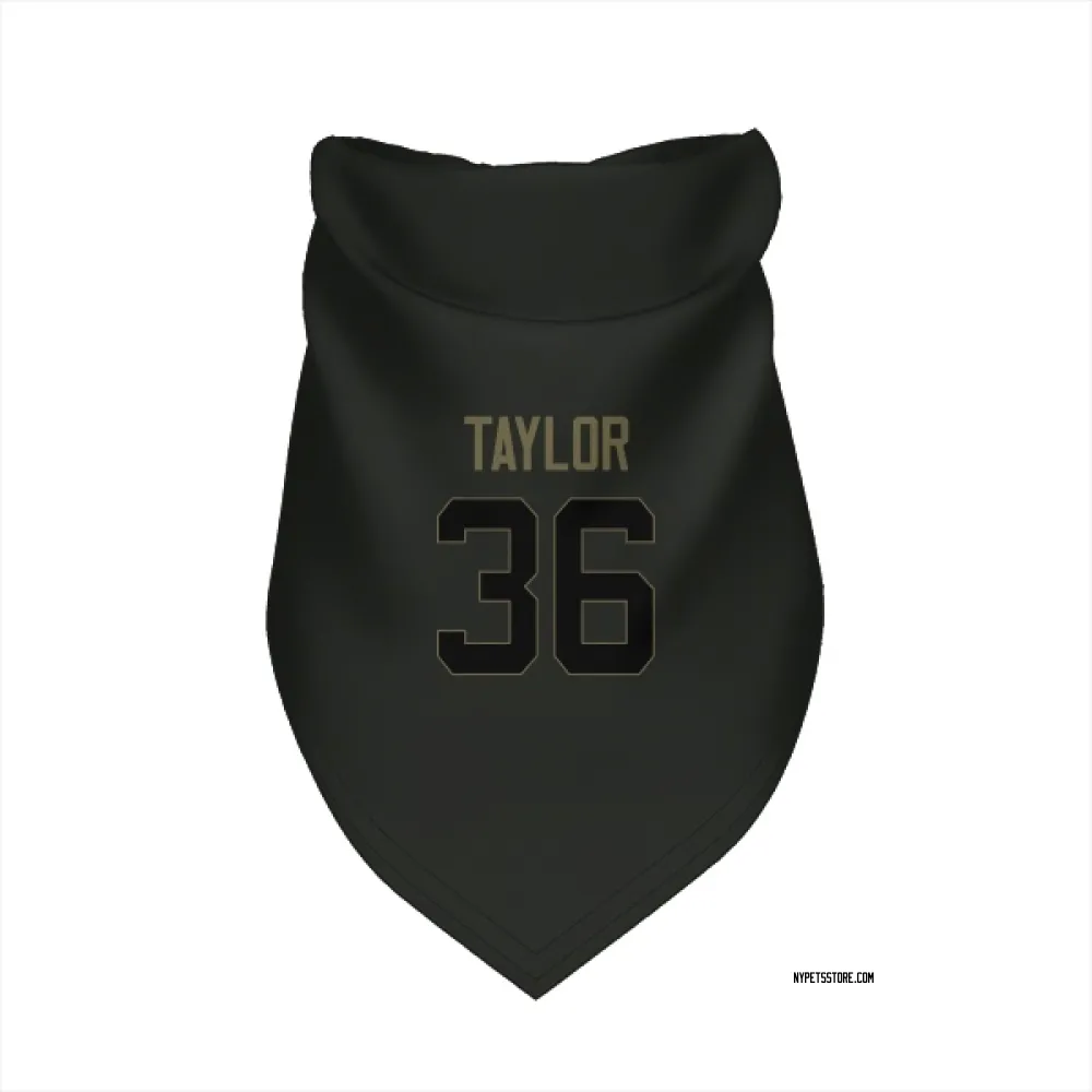 New York Jets Ja'Sir Taylor Black Service Pet Bandana for Dog & Cat