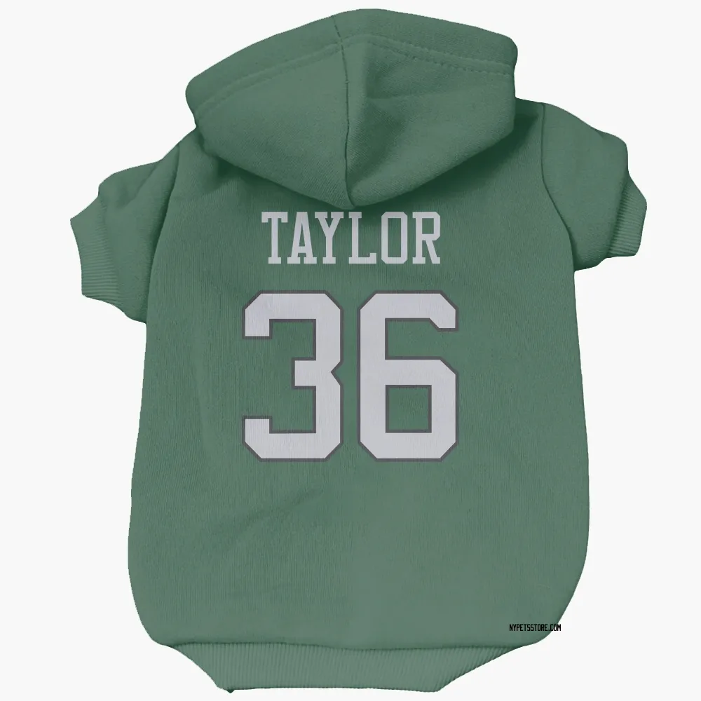 New York Jets Ja'Sir Taylor Green Pet Hoodie for Dog & Cat