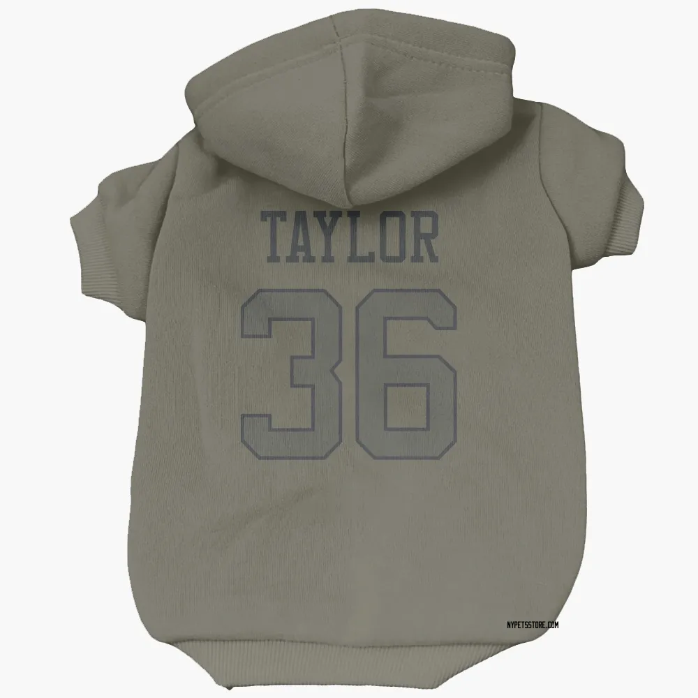 New York Jets Ja'Sir Taylor Olive Pet Hoodie for Dog & Cat