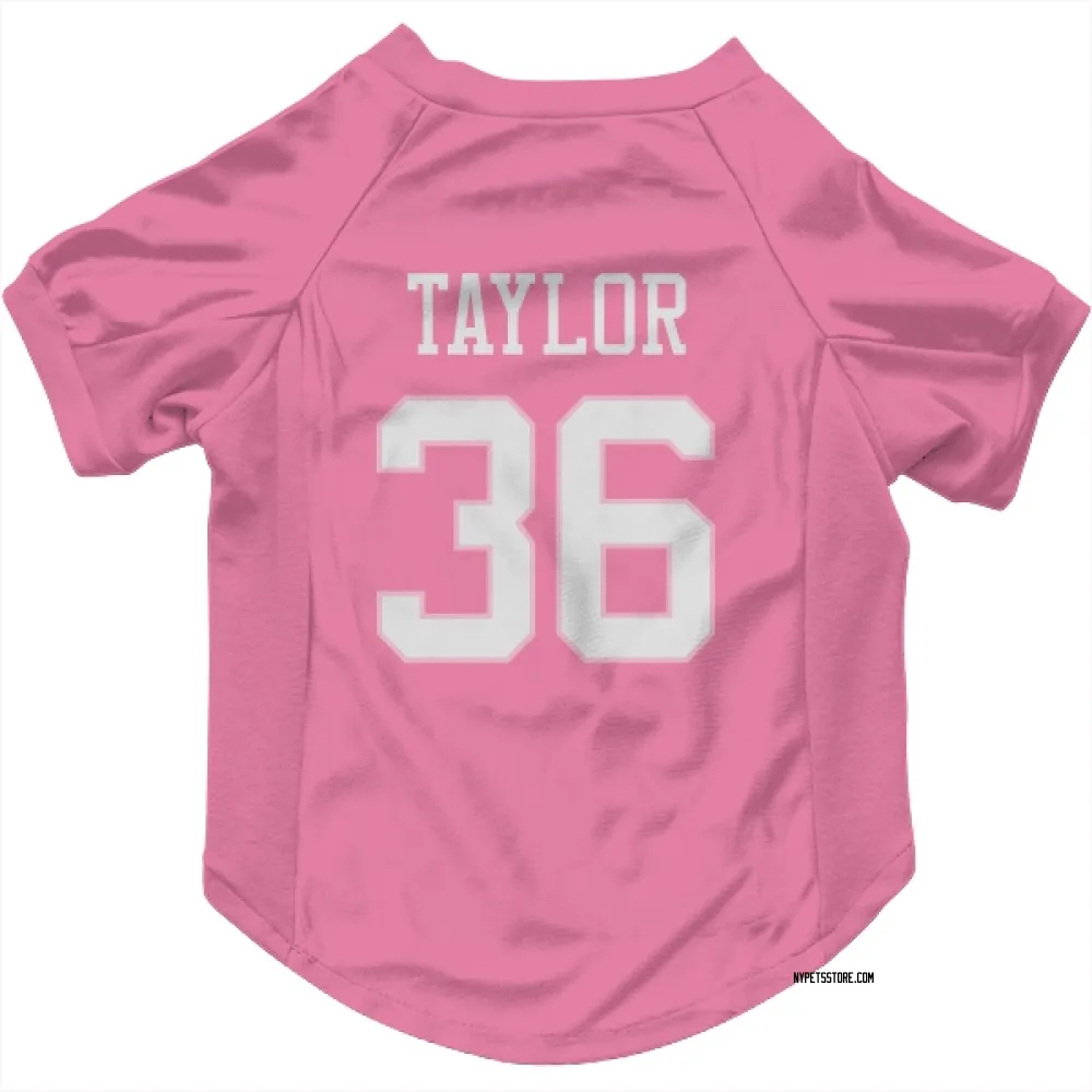New York Jets Ja'Sir Taylor Pink Pet Jersey for Dog & Cat