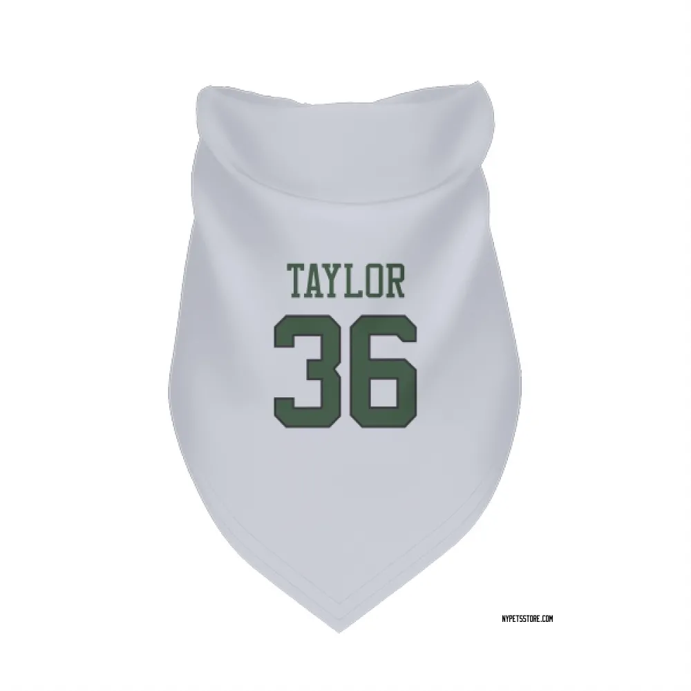 New York Jets Ja'Sir Taylor White Pet Bandana for Dog & Cat
