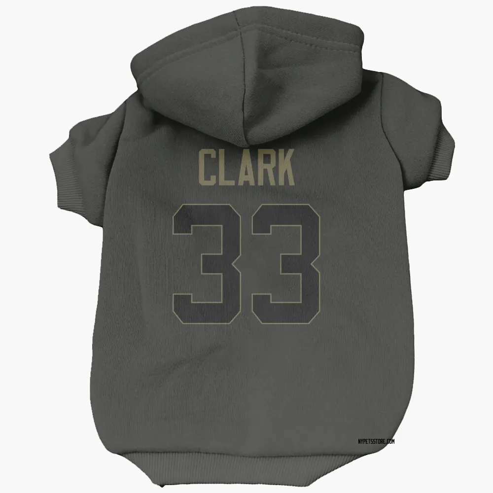 New York Jets Jordan Clark Black Service Pet Hoodie for Dog & Cat