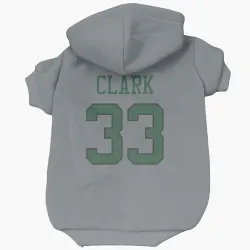 New York Jets Jordan Clark Gray Pet Hoodie for Dog & Cat