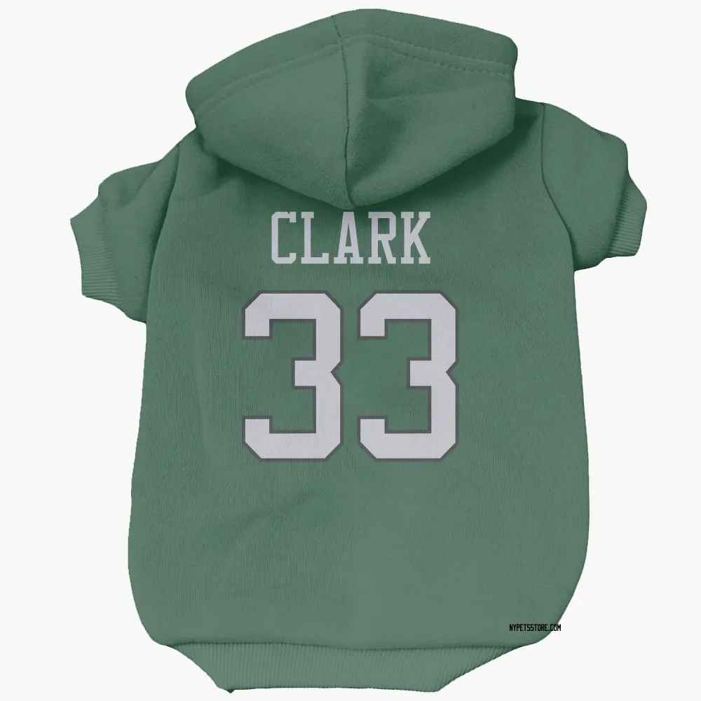 New York Jets Jordan Clark Green Pet Hoodie for Dog & Cat