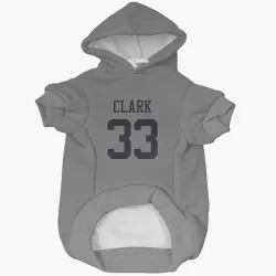 New York Jets Jordan Clark Silver Pet Hoodie for Dog & Cat