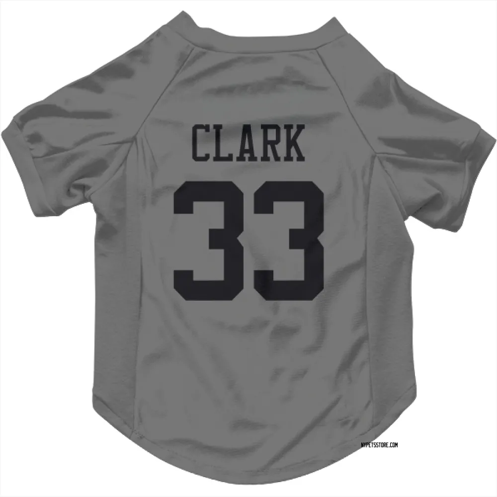 New York Jets Jordan Clark Silver Pet Jersey for Dog & Cat
