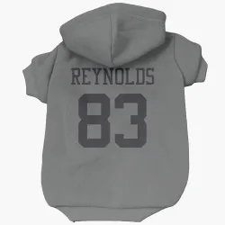 New York Jets Josh Reynolds charcoal Pet Hoodie for Dog & Cat