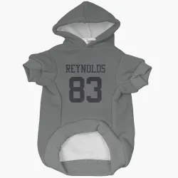 New York Jets Josh Reynolds charcoal Pet Hoodie for Dog & Cat
