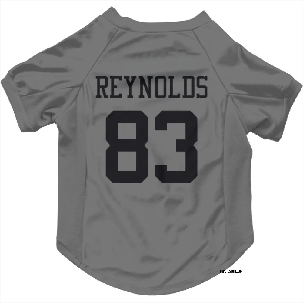 New York Jets Josh Reynolds Silver Pet Jersey for Dog & Cat