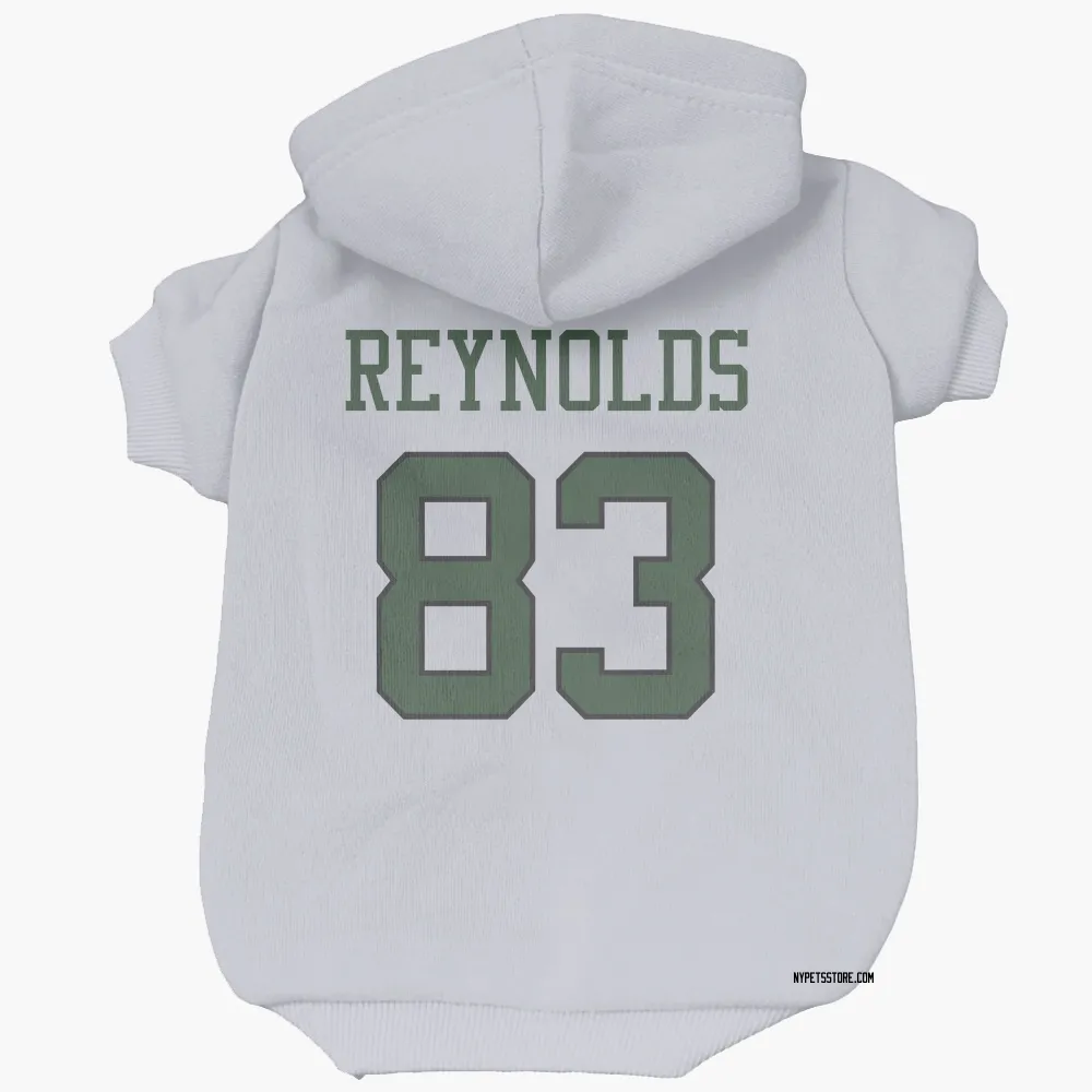 New York Jets Josh Reynolds White Pet Hoodie for Dog & Cat