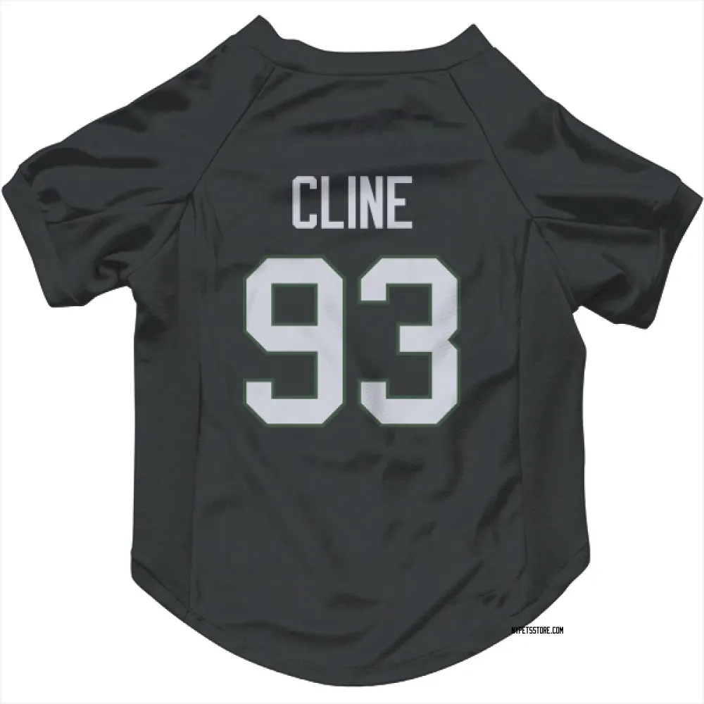 New York Jets Kameron Cline Black Pet Jersey for Dog & Cat