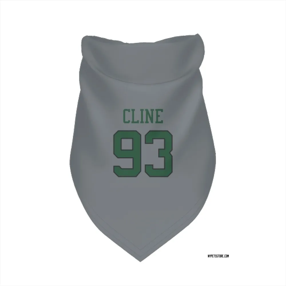 New York Jets Kameron Cline Gray Pet Bandana for Dog & Cat